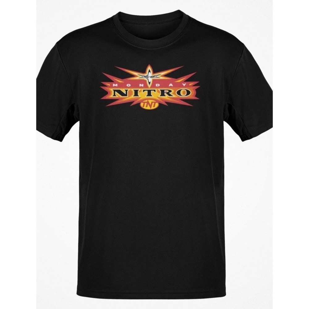 WCW TNT Monday Nitro Old School Retro T-shirt Unisex Adult‎ Medium